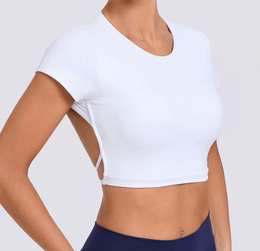 Fangny Cut-Out Crop Top